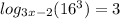 log_{3x-2}(16^3)=3