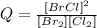 Q=\frac{[BrCl]^2}{[Br_2][Cl_2]}