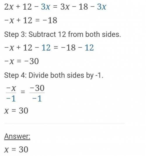 What is the solution 8×-3(2×-4)= 3(×-6)
