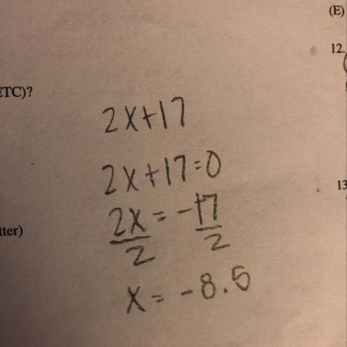 What is 2x + 17  explain with work shown,  you!