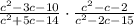 \frac{c^2-3c-10}{c^2+5c-14}\cdot \frac{c^2-c-2}{c^2-2c-15}