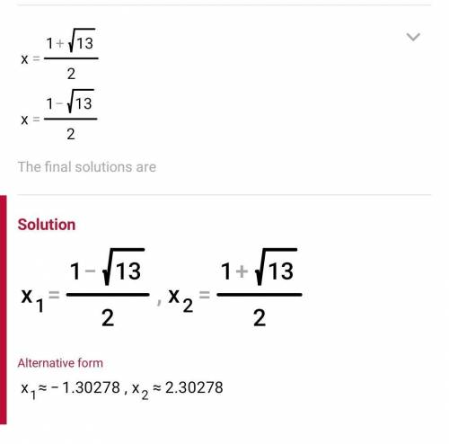 X(x-1)=3solve using square roots or by factoring​