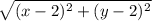 \sqrt{(x-2)^{2}+(y-2)^{2}  }