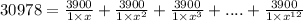 30978 = \frac{3900}{1 \times x} + \frac{3900}{1 \times x^2} + \frac{3900}{1 \times x^3} +....+ \frac{3900}{1 \times x^{12}}