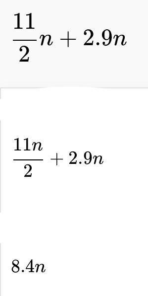 Which of the following expressions is in simplified form?  1 1/2n + 2.9n 4w - 5 -2 + 1.4m + 0.5 9j -