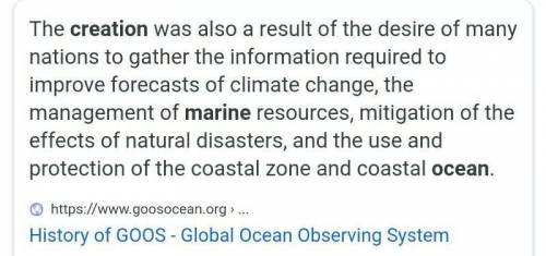 The u.s. integrated ocean observing system (ioos) was created to a) increase understanding of oceans