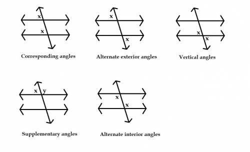 40. if l || m, find the measure of each missing angles.