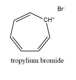 Treatment of cycloheptatriene with one equivalent of bromine gave an oily dibromide that on heating