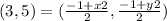 (3,5)=(\frac{-1+x2}{2},\frac{-1+y2}{2})
