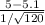 \frac{5 - 5.1}{1/\sqrt{120} }