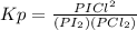 Kp=\frac{PICl^2}{(PI_2)(PCl_2)}