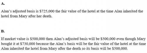 Alan meer inherits a hotel from his grandmother, mary, on february 11 of the current year. mary boug