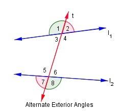 Which 2 angels are alternate exterior angles