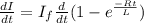 \frac{dI}{dt} = I_{f}\frac{d}{dt}(1-e^{\frac{-Rt}{L} }   )