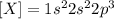 [X]=1s^22s^22p^3