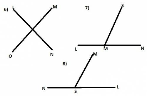6. what type of angle pair are lsm and osn?  1. adjacent angles 2.linear pair 3.complementary angles