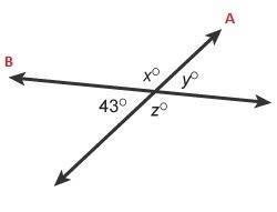 What is the measure of angle z in this figure?  enter your answer in the box. z = °