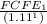\frac{FCFE_{1} }{(1.11^{1})}
