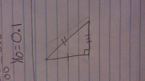 Asail on a sailboat is a triangle with two sides perpendicular and each side is a different length.