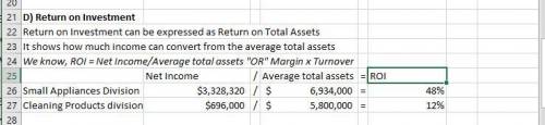 Calculating average operating assets, margin, turnover, return on investment (roi) forchen, inc., pr