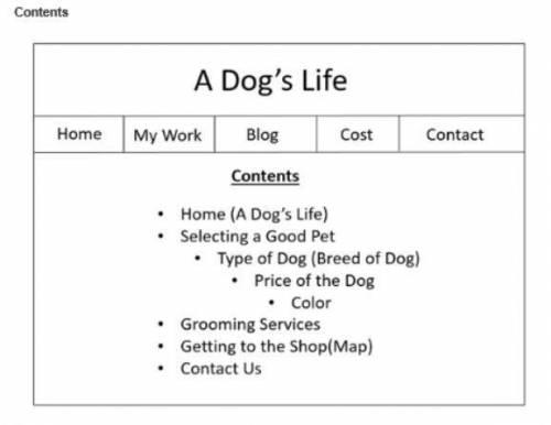 Prakesh khan owns a dog-grooming business named a dog’s life. he would like a website that includes