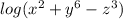 log(x^2+y^6-z^3)