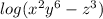 log(x^2y^6-z^3)