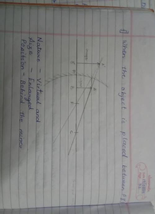 Draw a ray diagram for virtual image in case of convex and concave lens and in case of convex and co