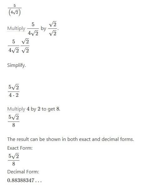 Question:  rationalize the denominator
