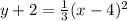 y+2=\frac{1}{3}(x-4)^2