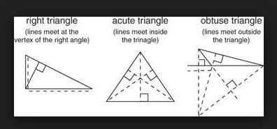 Where can the bisectors of the angles of an obtuse triangle intersect?  i. inside the triangle ii. o