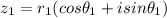 z_{1}=r_{1}(cos{\theta}_{1}+isin{\theta}_{1})