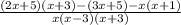 \frac{(2x+5)(x+3)-(3x+5)-x(x+1)}{x(x-3)(x+3)}