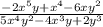 \frac{-2x^5y+x^4-6xy^2}{5x^4y^2-4x^3y+2y^3}
