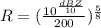 R = (\frac{10^{\frac{dBZ}{10}}}{200})^{\frac{5}{8}}