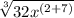 \sqrt[3]{32x^{(2+7)} }