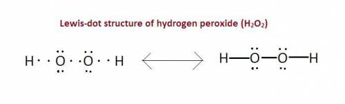 Which is the correct lewis structure for hydrogen peroxide, h2o2