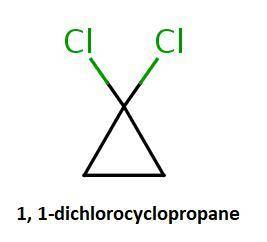 How many isomeric dichloro products can be obtained from the chlorination of cyclopropane?