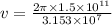 v=\frac{2\pi \times 1.5\times 10^{11}}{3.153\times 10^7}