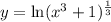 y=\ln(x^3+1)^{\frac{1}{3}}