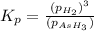 K_p=\frac{(p_{H_2})^3}{(p_{AsH_3})}