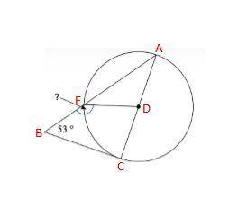Find the angle measure indicated. assume that lines which appear to be tangent are tangent.  ( answe
