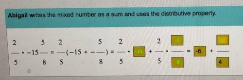 Two students use different methods to solve this multiplication problem:  2/5 x -15 5/8