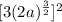 [3(2a)^{\frac{3}{2}}]^{2}
