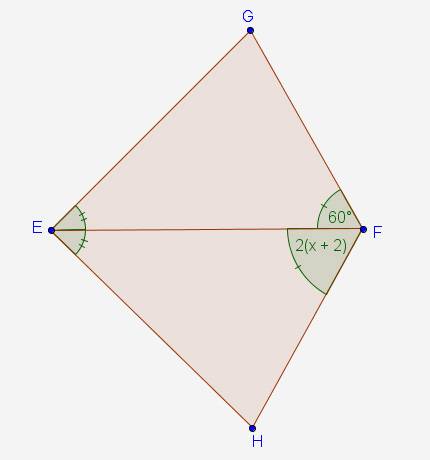 In the diagram, δgef and δhef are congruent. what is the value of x? .  60.  41.  28.  30
