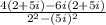 \frac{4(2 + 5i) - 6i(2 + 5i)}{2^{2} - (5i)^{2}}