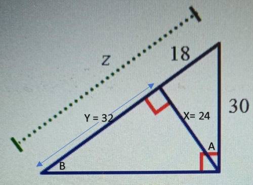 Analyze the diagram below and complete the instructions that follow . find the value of z. a.11 b.32