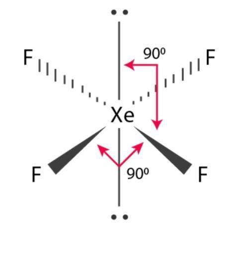 xef4 molecular geometry shape