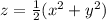z = \frac{1}{2} (x^2+y^2)