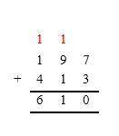 Astudent is asked to find the sum of 197+413 which expression can the student use to find the answer